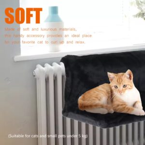 Cama hamaca de radiador para gatos – Cuna colgante de peluche con estructura metálica